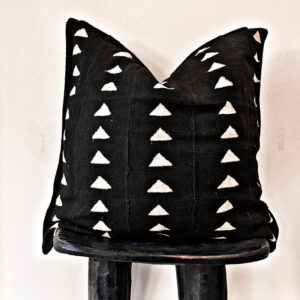 Tonka Black Mudcloth Cushion